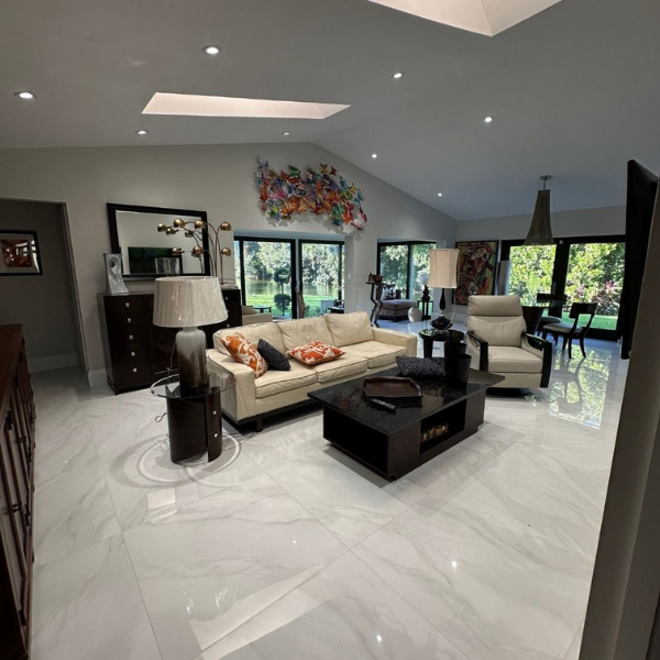 A remodeled living room