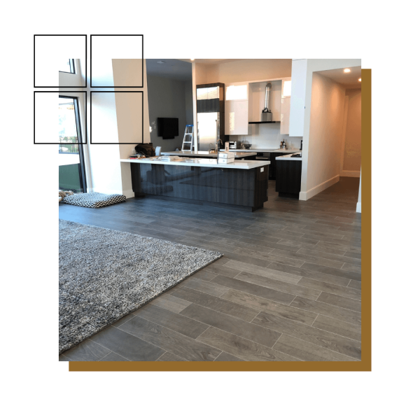 hardwood flooring in a kitchen