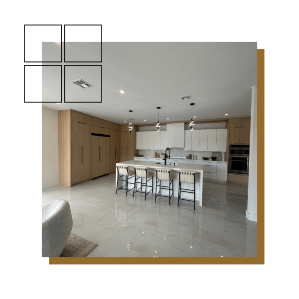 Kitchen in a new home addition