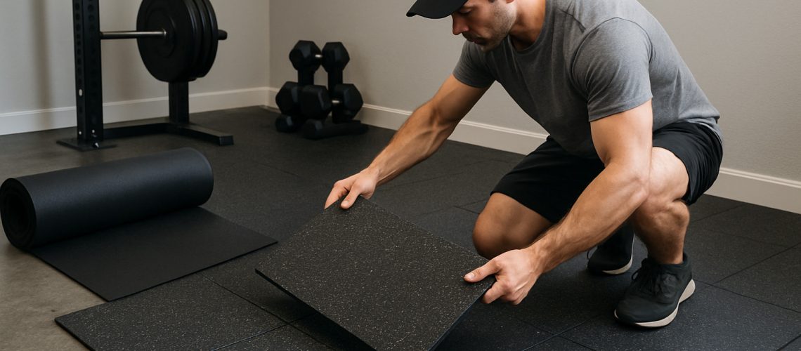 gym flooring installation